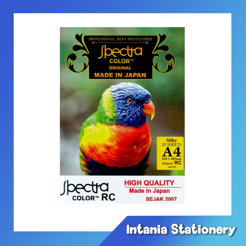 Kertas Foto A4 Silky Spectra 260 gsm / Kertas Foto Spectra
