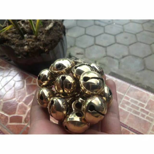 Bel Klintingan / Kerincingan Kuningan Antik Murah perkodi 2.4cm