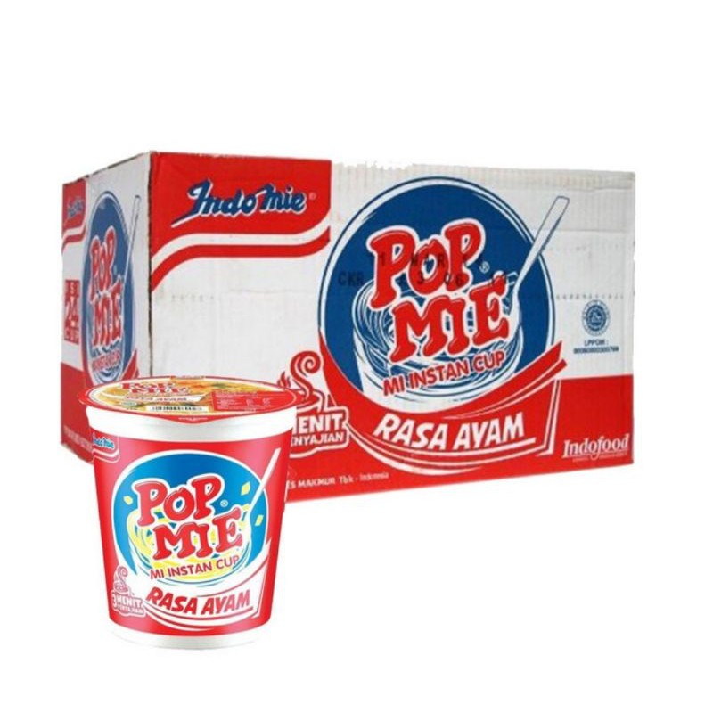 

Pop Mie rasa ayam 1 Dus 24 PCS