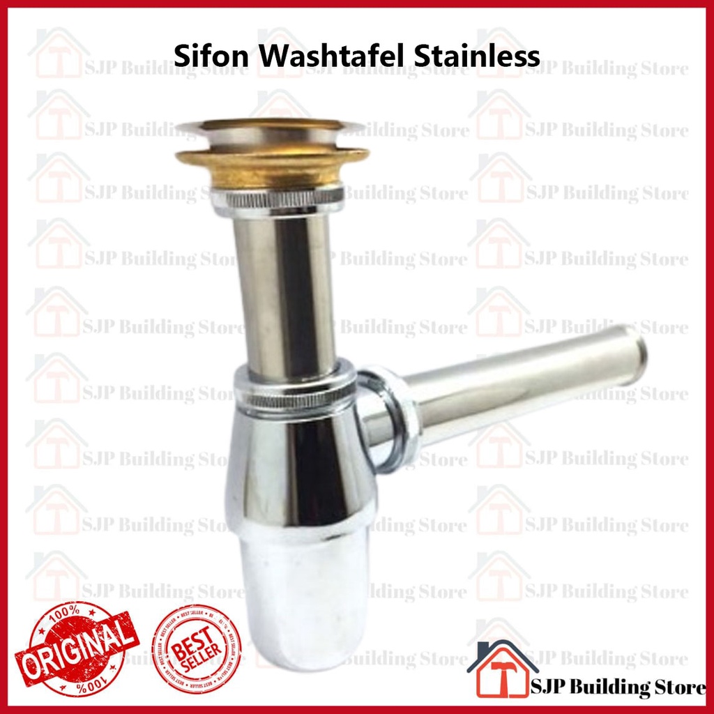 Siphon Botol Wastafel Stainless - High Quality Sifon Wastafel Cuci Tangan Botol STAINLESS Afur Pembuangan