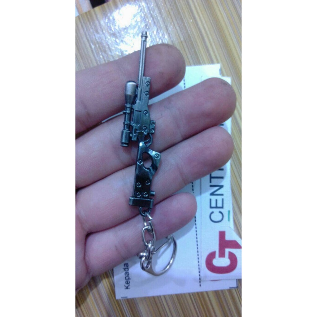 Unik gantungan kunci keychan sniper rifle L96 Diskon