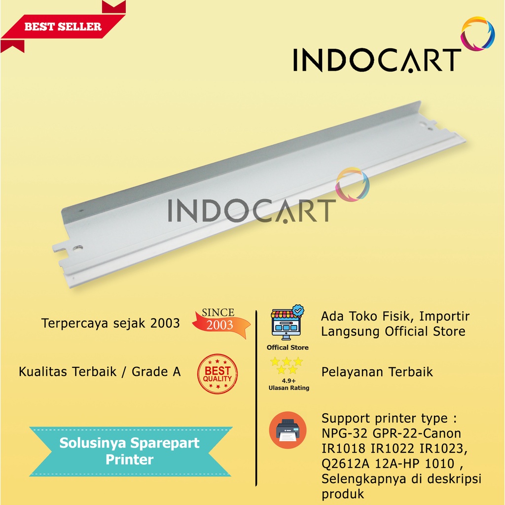 Wiper Blade Kuroki HP 1010 Q2612A 12A Canon FX9 FX10 CRG 104 303 306
