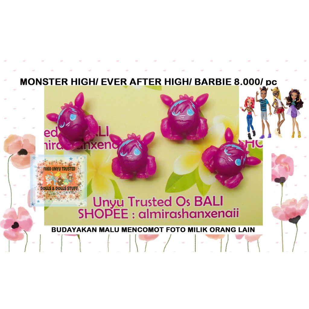 (A.K.S.E.S.O.R.I.S) Boneka Monster High Mattel/ Ever After High/ Barbie/ Licca (ORIGINAL) - UNGU G44