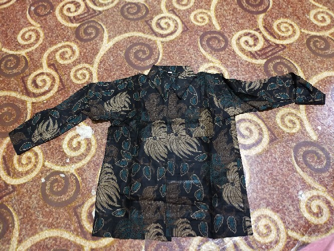 Baju Batik Anak Laki-laki Lengan Panjang Bahan Katun Adem Bisa Buat Sekolah Dan Hari Batik