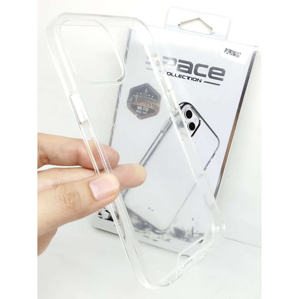 SPACE Case iPhone 12 Pro Max 6.7 inchi Drop Resistan Anti Shock Transparan High Quality