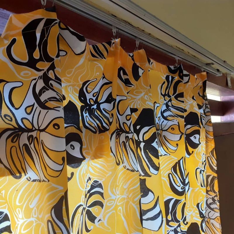 gorden lipit katun kait S untuk rel jadul (bukan plisket)