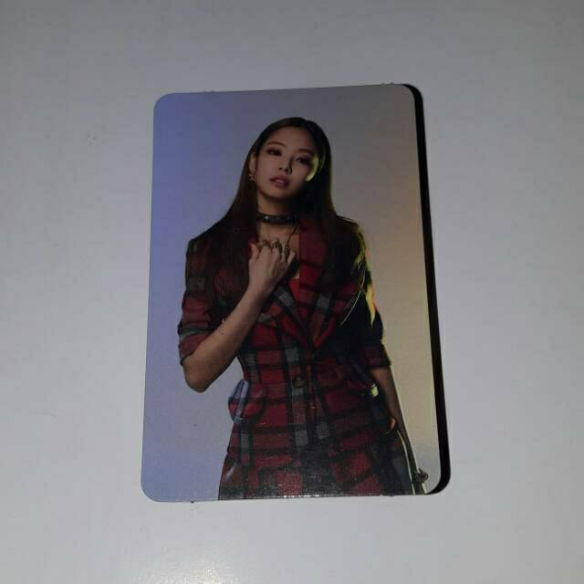 [READY STOCK] - PHOTOCARD JENNIE SQUARE UP (PINK VER.)