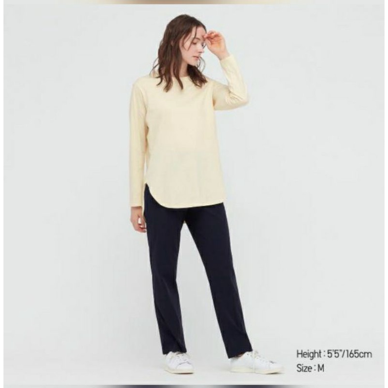 SALE UNIQLO WOMEN T-SHIRT SHIRTTAIL ORI COUNTER