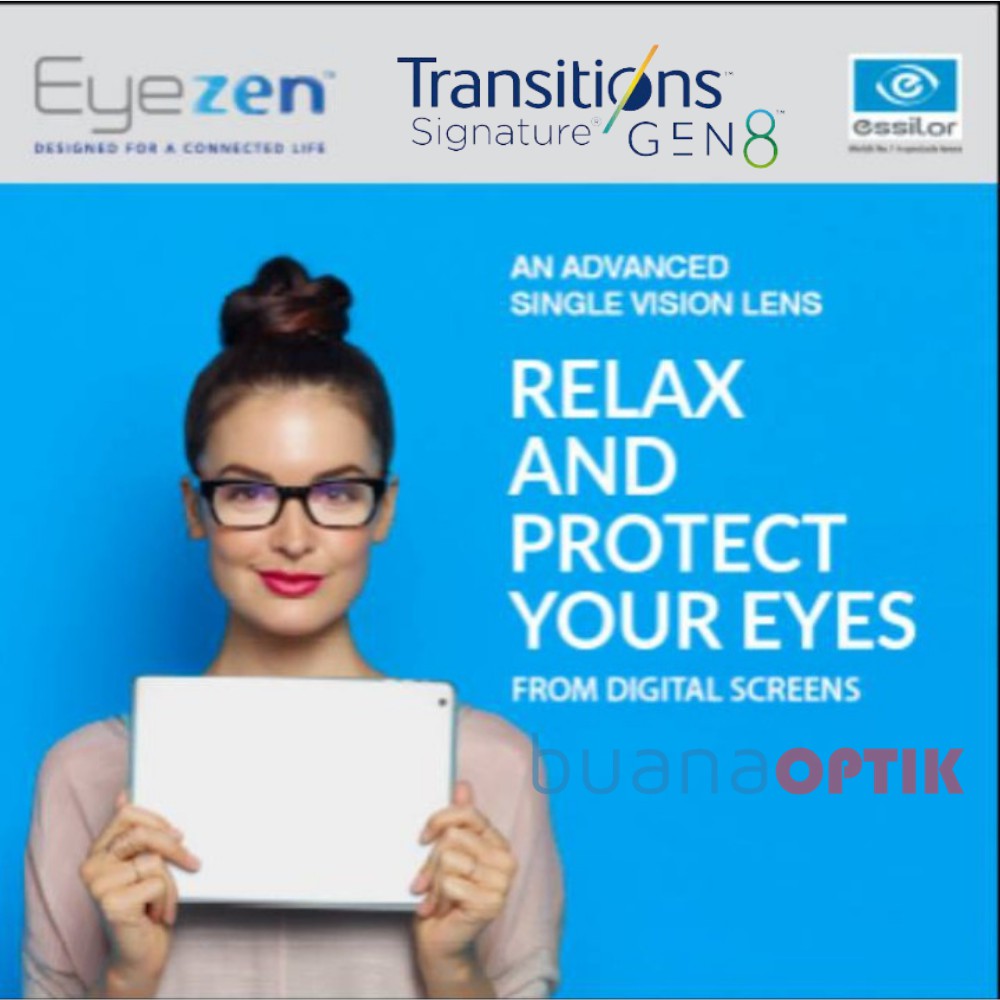 LENSA ESSILOR EYEZEN BOOST 1.5 TRANSITION-8 CRIZAL SAPPHIRE/OPTIFOG/PREVENCIA