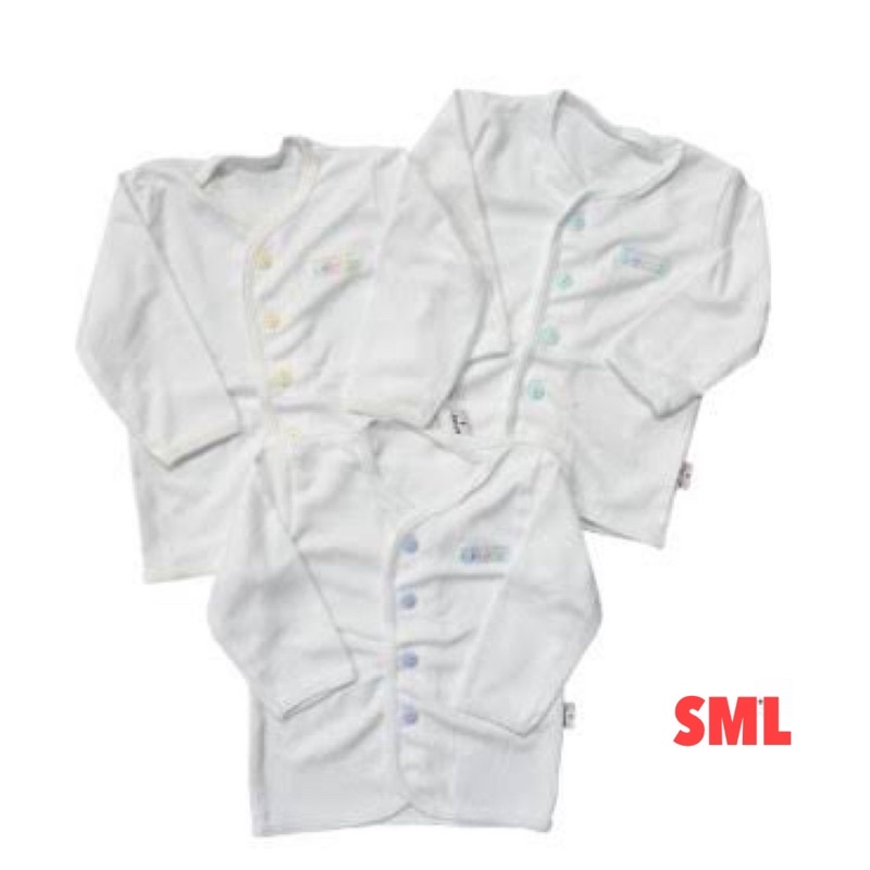 Libby BAJU PANJANG Bayi Anak Polos (3pcs/pack) / Baju Kaos Bayi UNISEX