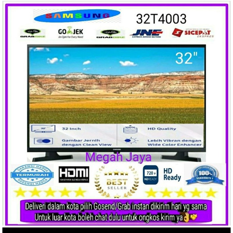 LED TV SAMSUNG 32INCH 32T4003 DIGITAL TIPE TERBARU 2020-Tanpa Bubble