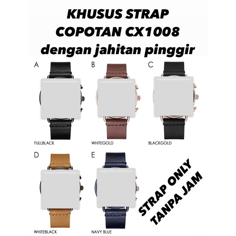 Strap Chronox CX1008 dengan jahitan pinggir
