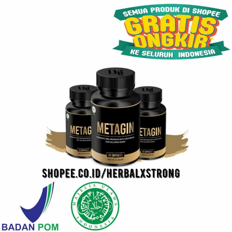 Metagin Original Obat Menghancurkan Batu Ginjal Empedu Susah Kencing