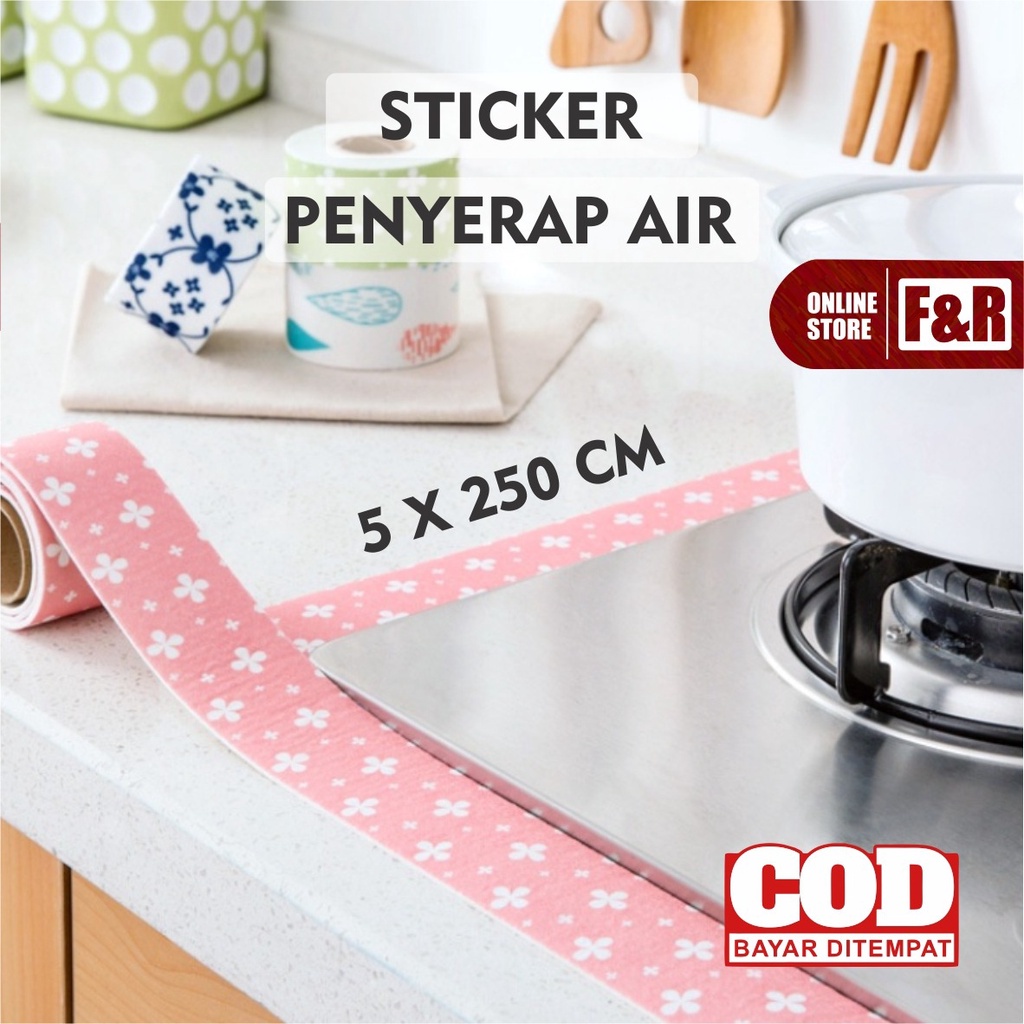 Roll Stiker Kain Penyerap Air | Tempelan Dapur Wastafel Kloset Basin Kitchen Sink