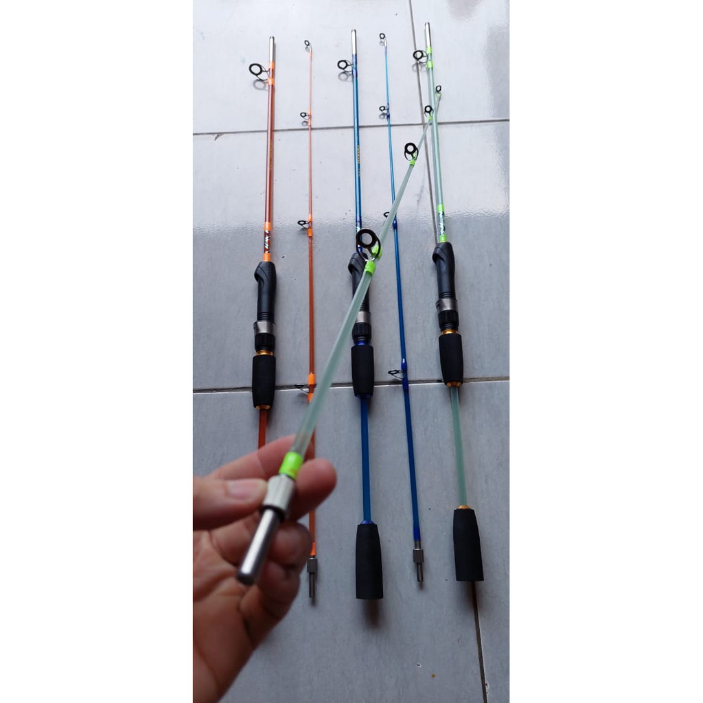 Joran Fiber Solid Glass Transparan Sok Drat Kaori Koinobori Japan Style Spinning Rod Pancing Ori