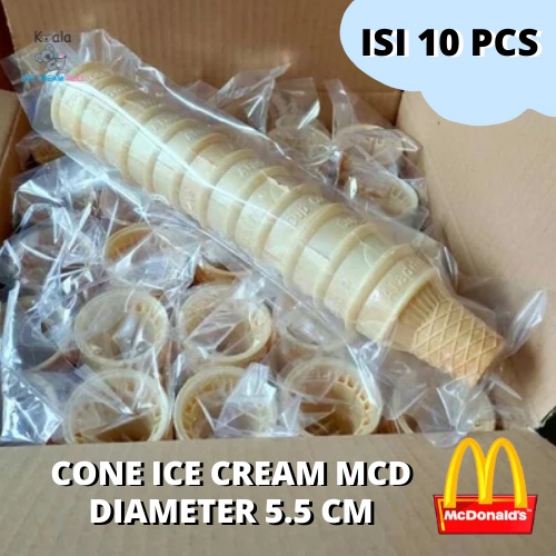 

CONE ICE CREAM MCD | CONE ES KRIM DIAMOND DIAMETER 5.5 CM | ISI 10 PCS