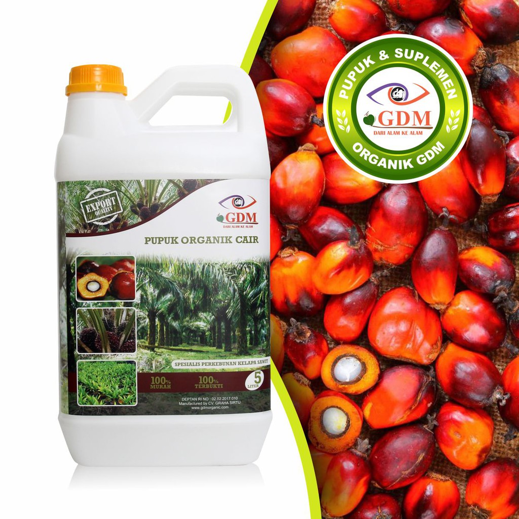 Pupuk Organik GDM Untuk Kelapa Sawit 5Liter