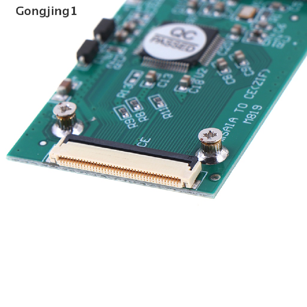 Gongjing1 Kabel Adapter Converter Mini mSATA PCI-E SSD to 40Pin ZIF Card CE Panjang 1.8 &quot;