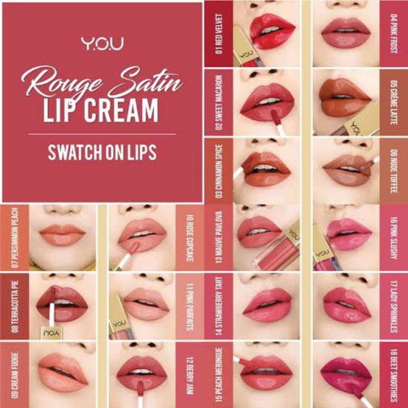 Y.O.U Rouge Satin Lip Cream