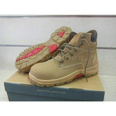 SEPATU SAFETY / SAFETY SHOES AETOS MODEL TUNGSTEN WHEAT