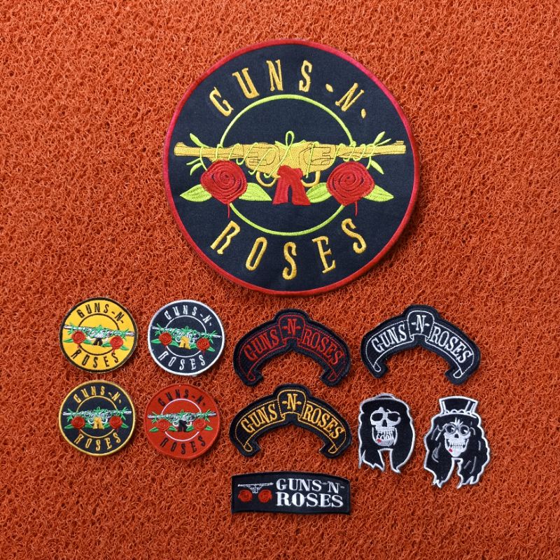 [ 1 PAKET ] BACKPATCH BORDIR BESAR GUNS N ROSES TERLARIS BEST QUALITY