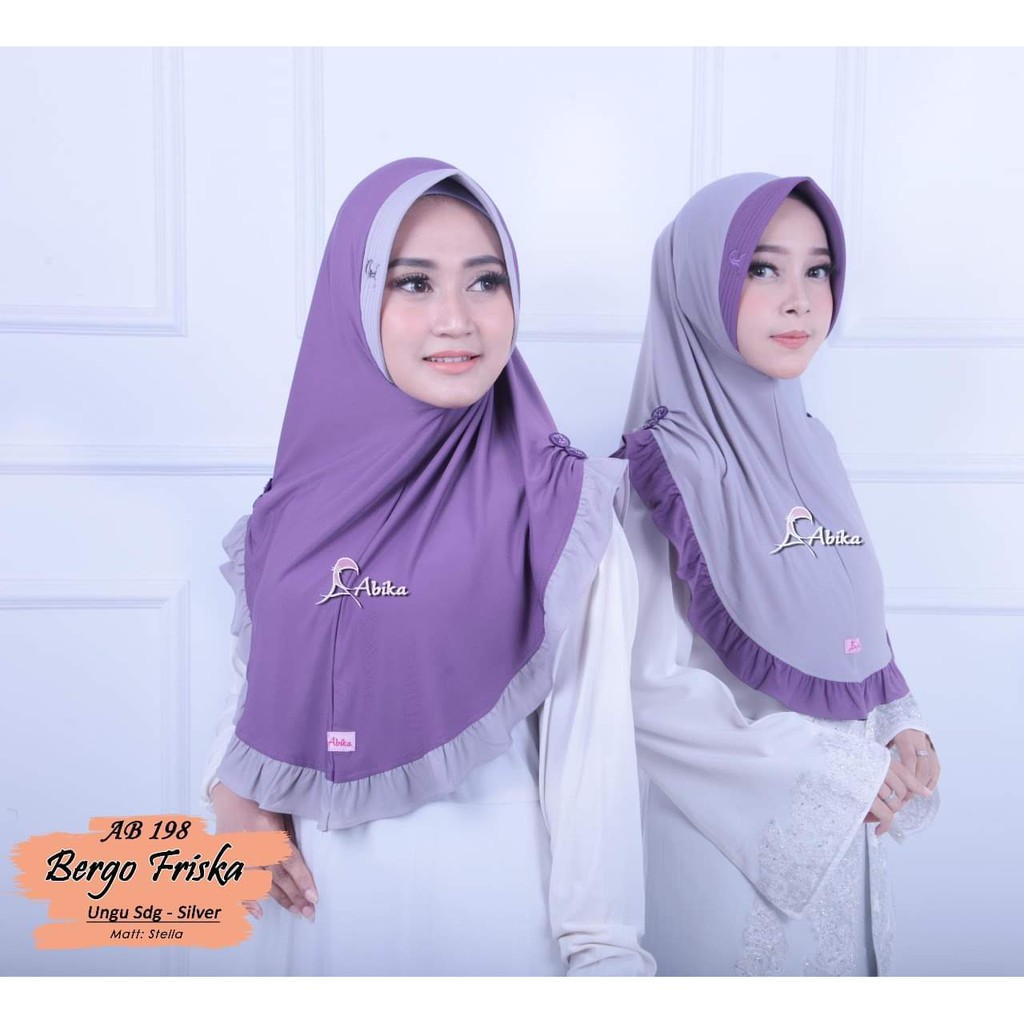 Jilbab kerudung Hijab Abika Bergo Friska