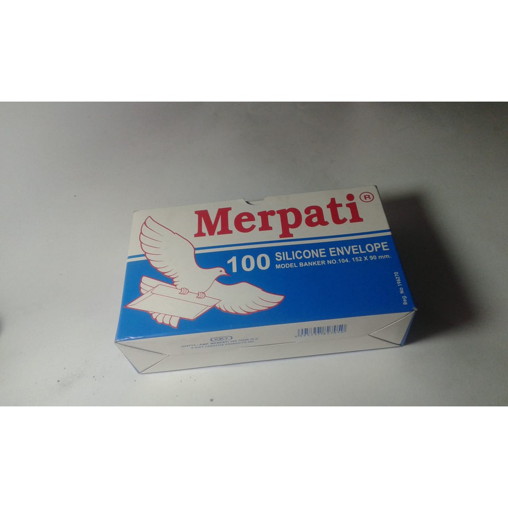 Amplop Merpati model Banker / Map Putih Merk Merpati