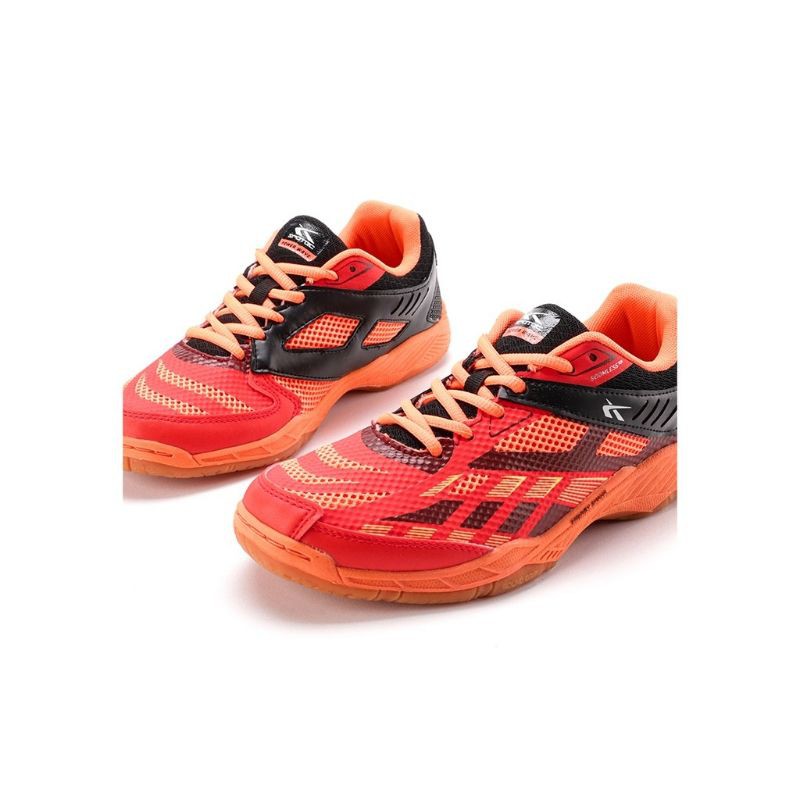 Sepatu Bulu Tangkis Badminton Spotec Shield Orange