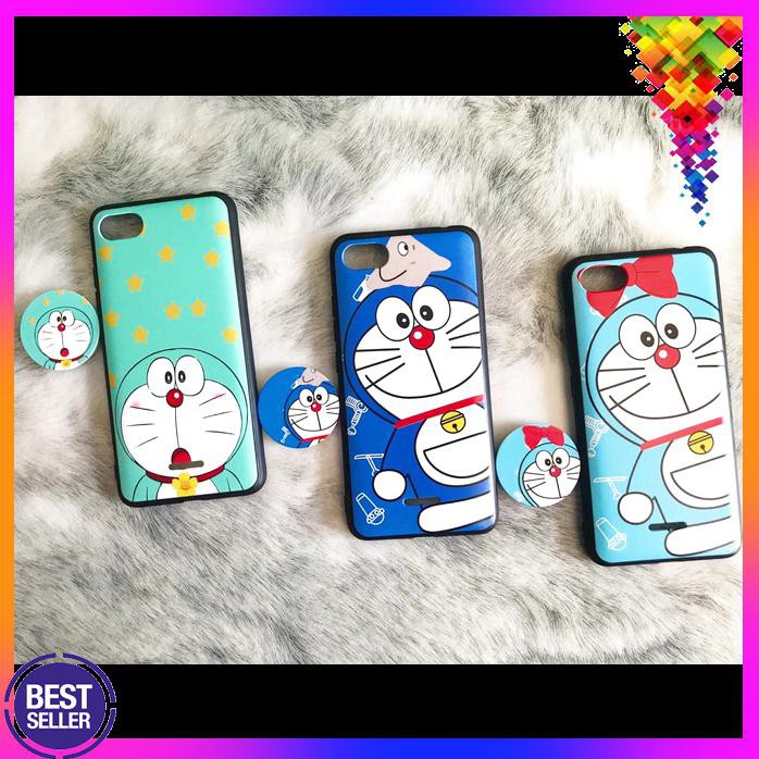 Case pop socket doraemon Redmi 5 Plus Note 5 pro 5A S2