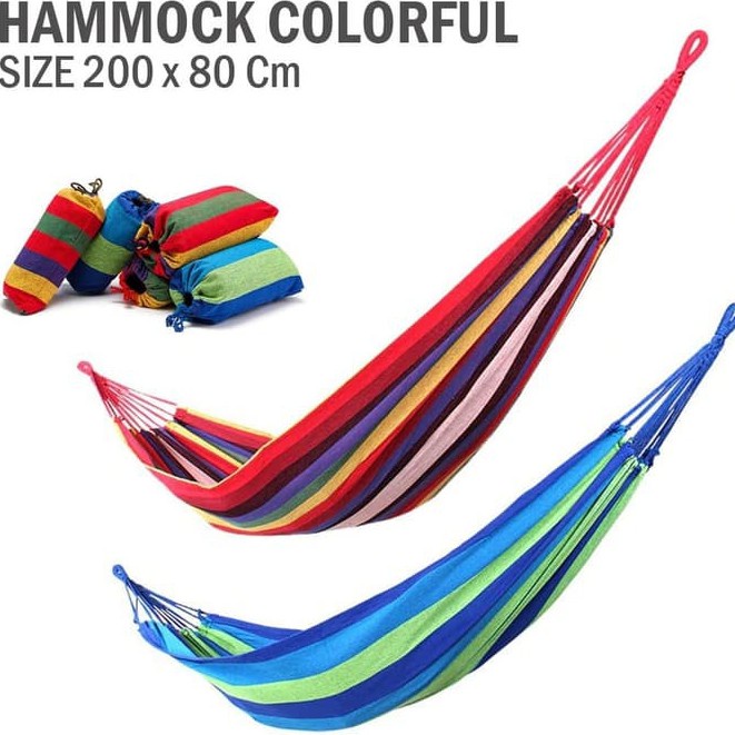 (300GR) SHENAR HAMMOCK SINGLE /HAMMOC AYUNAN GANTUNG CAMPING/ AYUNAN POHON / HAMMOCK MURAH