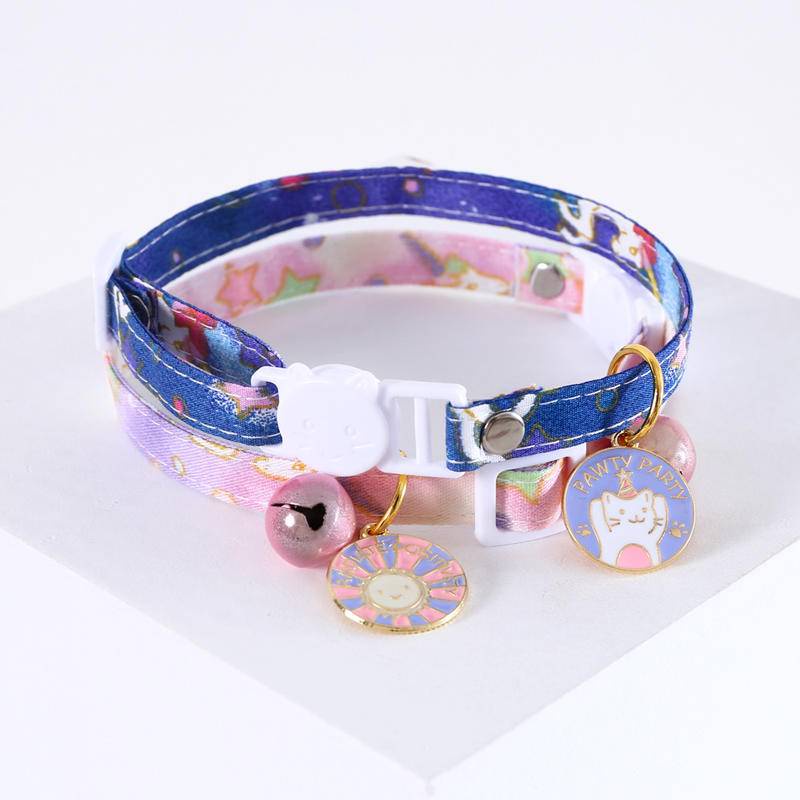 Kalung Double Layer Dengan Liontin bell Adjustable Untuk Anak Anjing Dan Kucing Peliharaan