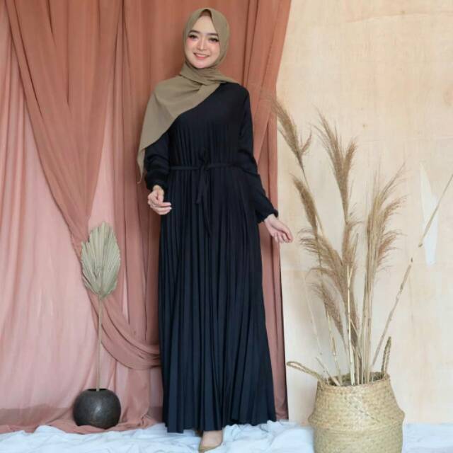 VS Gamis plisket tali mayung COD Shopee Indonesia