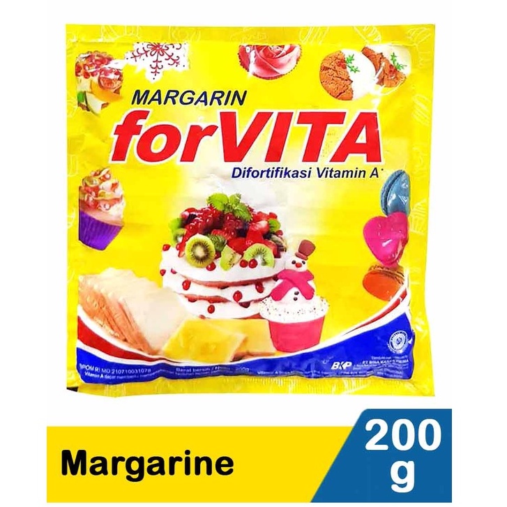 

Forvita margarin sachet 200 gr / forvita margarine sachet 200gr