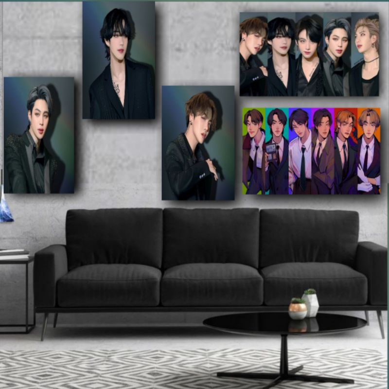 Poster kayu Dinding Member BTS bangtan / army/ Wall dekorasi / Poster kayu / hiasan dinding