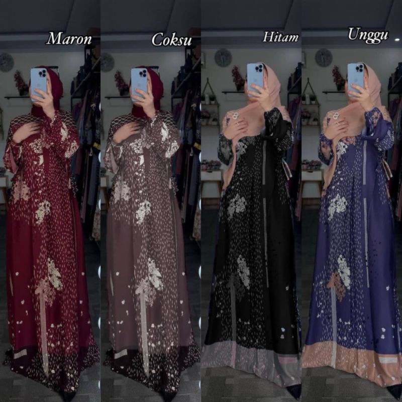 DRESS LAUDYA MAXMARA LUXURY PPREMIUM  GAMIS MOTIV GAMIS MURAH