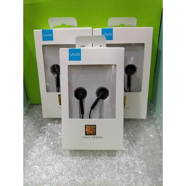 Handset vivo original Hf handset handsfree earphone vivo original hitam