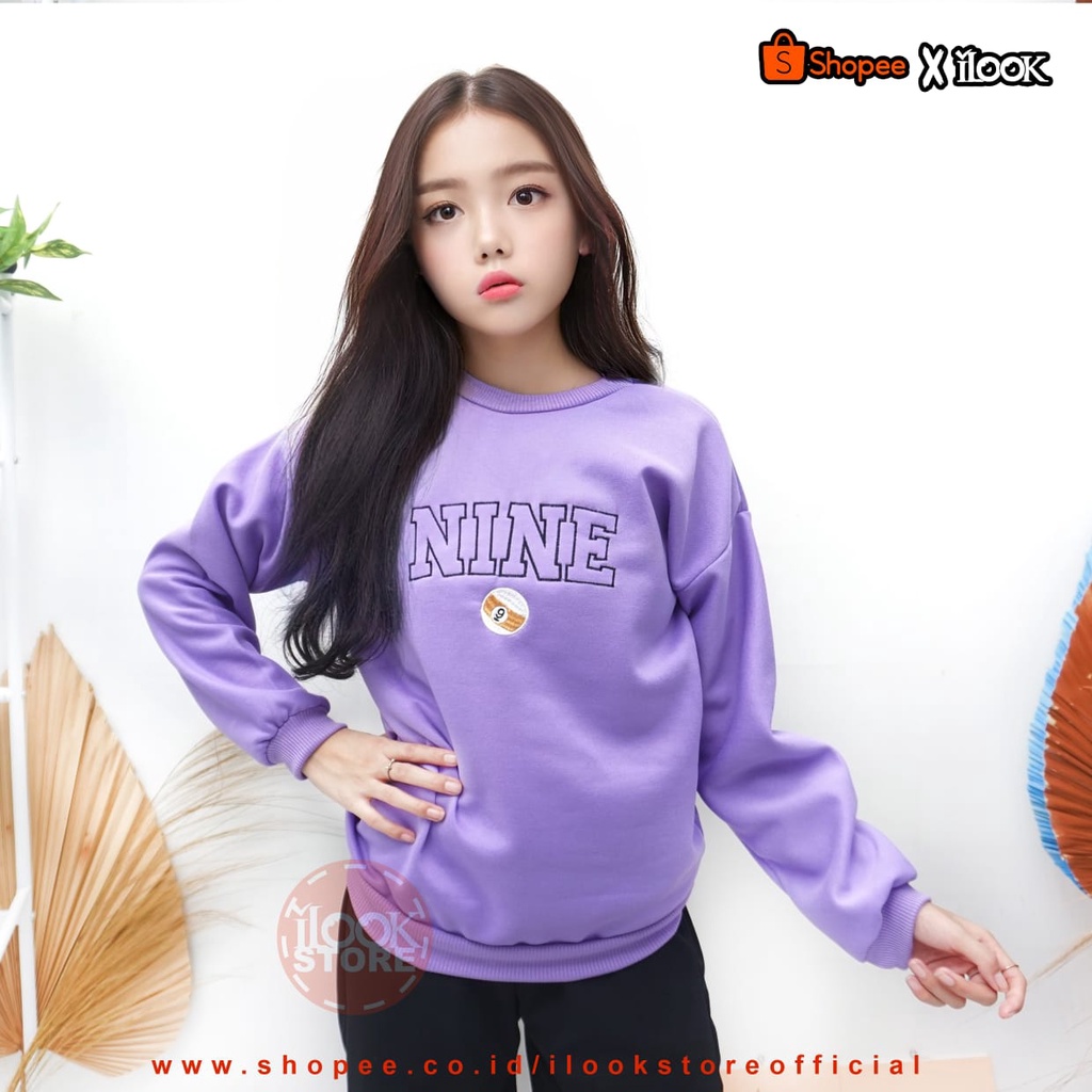 ilook | Sweater Oblong Nine 9 | Sweater Kekinian |Sweater Murah