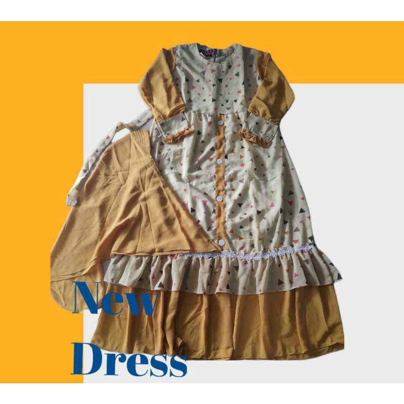 gamis ceruti anak remaja tanggung