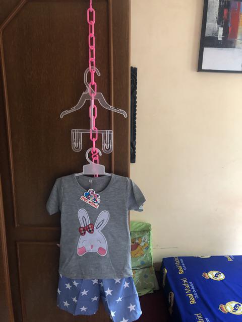 Gantungan Baju / Hanger Kayu Putih Dewasa