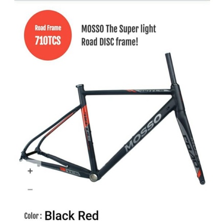 Unik Frameset Mosso 710TCS Discbrake . Frame Set 710 Tcs Roadbike Sepeda Balap Disc brake Road bike 