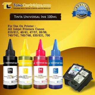 Tinta refill 100ml universal ink Printer Canon G4000 G4010