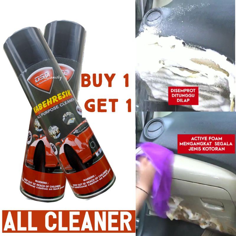 All clear Foam pembersih serbaguna sepatu sofa  interior mobil