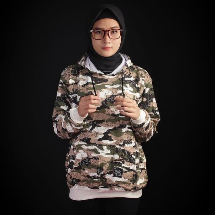 Jaket Hoodie Pria Original Salvio hexia Loreng