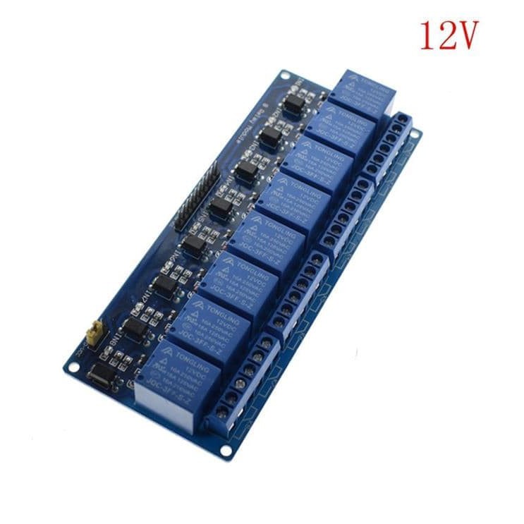 Relay module 8 channel 12V optocoupler Low Level Trigger PLC AVR 8ch