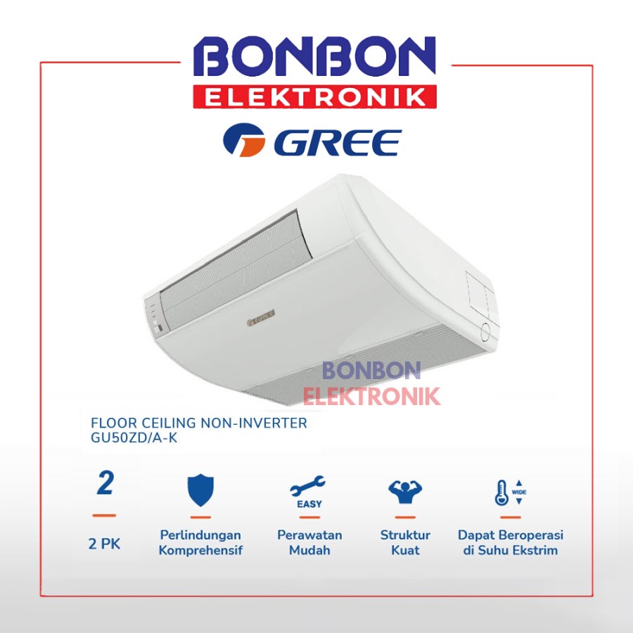 GREE AC Floor Ceiling 2PK GU50ZD/A-K / 2 PK U-Match Series