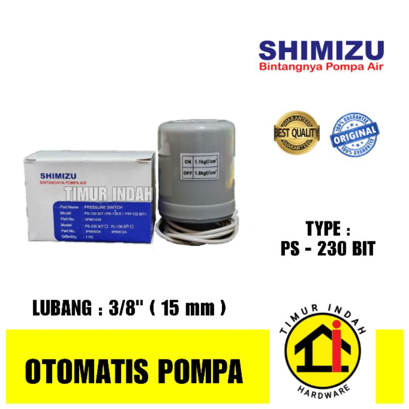 otomatis pressure switch pompa SHIMIZU PS 230 bit wasser pw 225 ea