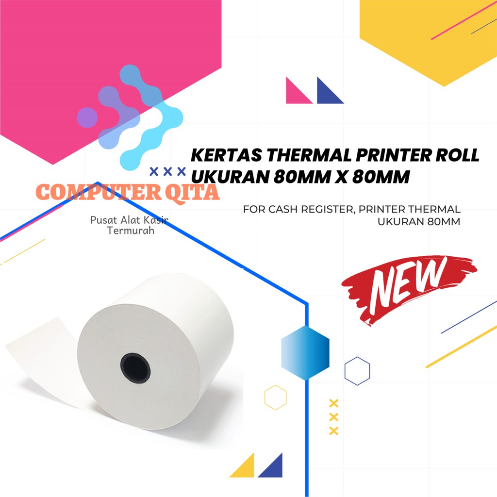 

Kertas Thermal Ukuran 80mm X 80mm Murah