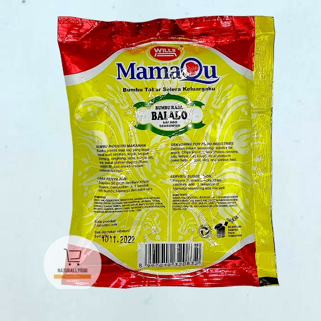 Wills Mamaqu Bumbu Tabur Rasa Balado 100gr Bubuk Balado