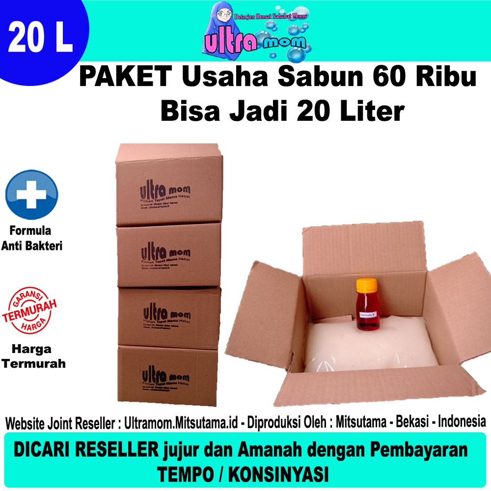 ULTRAMOM Biang SABUN LANTAI 20 Liter Sabun Pel Lantai Hemat + Anti Bakteri + Berkualitas