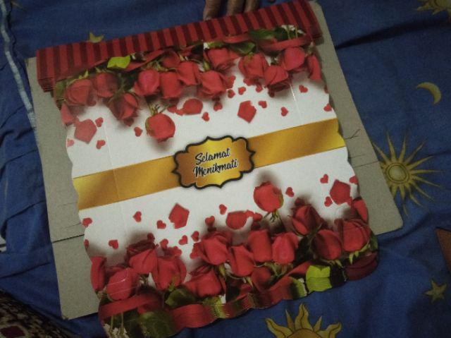 Dus Kotak Nasi / Dus Nasi R8 (ukuran 18 X 18 ) *tutup Tidak Pisah*